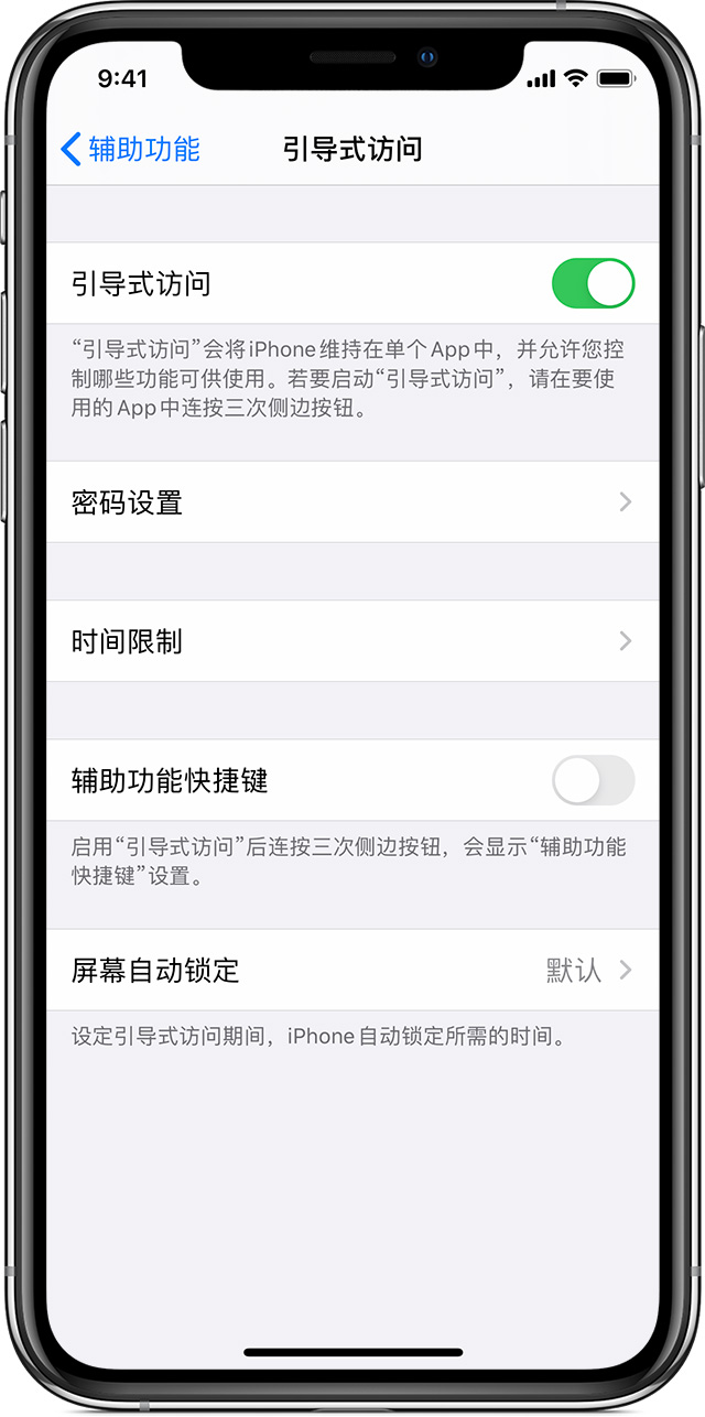 新邱苹果手机维修分享如何在 iPhone 上退出引导式访问 