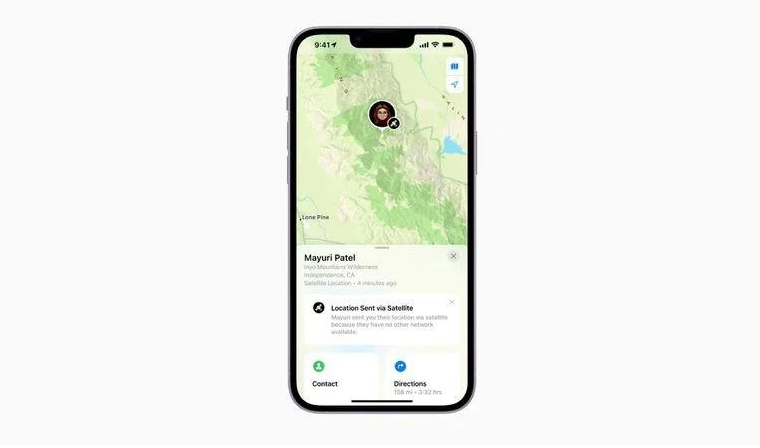 新邱苹果14维修分享iPhone14系列中 FindMy功能通过卫星分享位置方法教程 